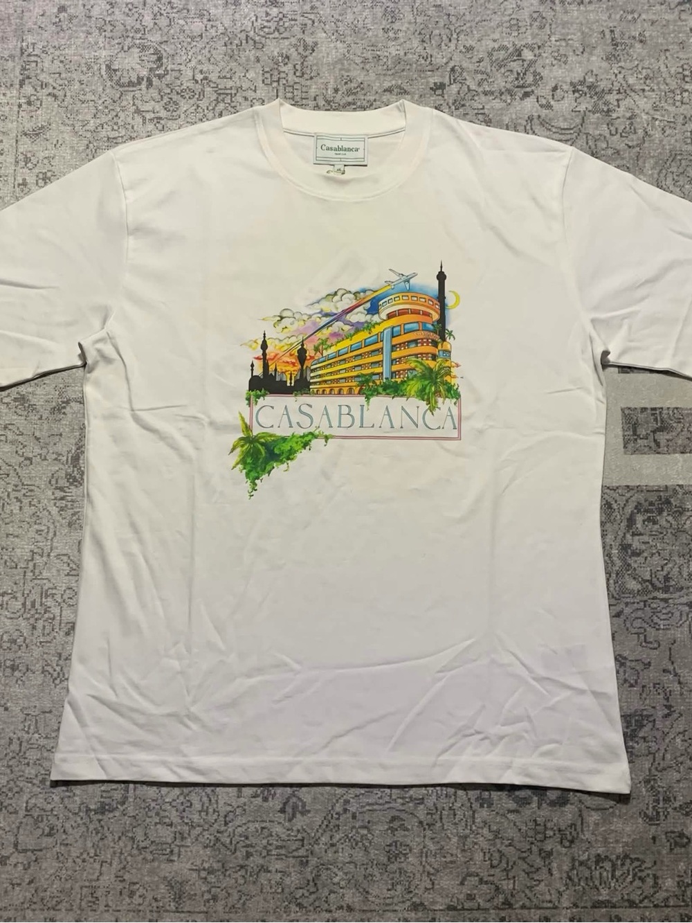 Casablanca White T-Shirt Men’s Size XL